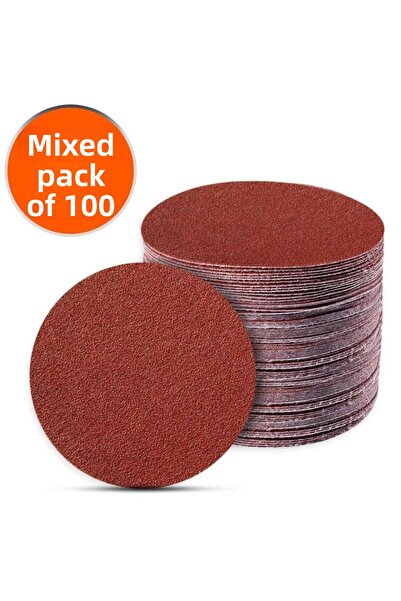 Badem10 100 قطعة من ورق الصنفرة الحلزوني لطاحونة الزوايا 115 مم (عبوة مختلطة)