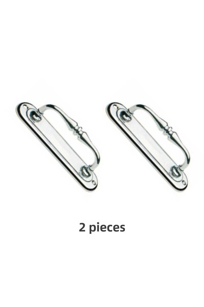 ARON (2 Pieces) Chrome Large Curved Pull Pull Handle for Sliding Doors 14,5x3...