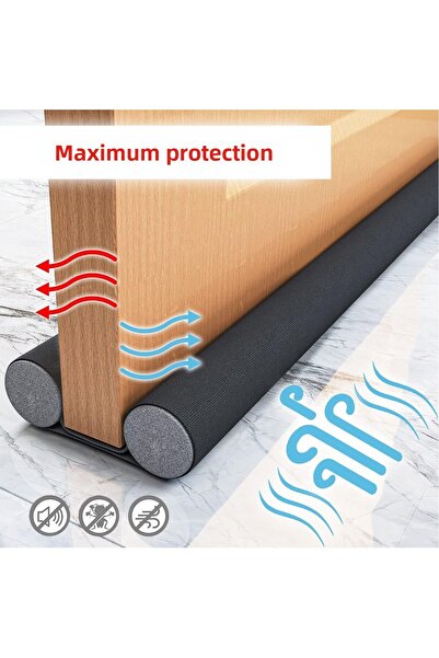 eryatex 4Pcs Under Door Wind Cold Preventing Windbreaker Heat Smell Sound Insulation Insect Door Mat