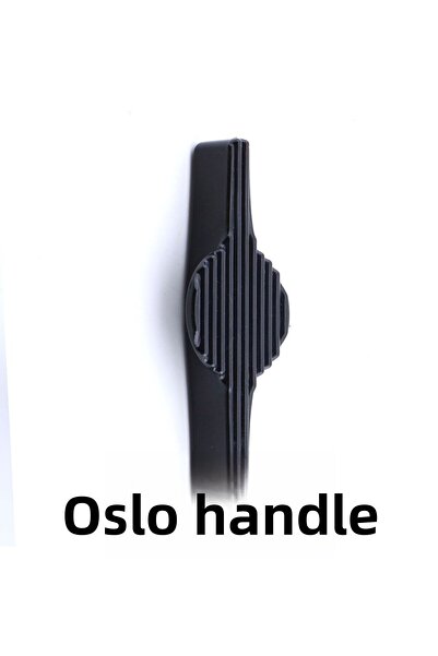 Badem10 Oslo Black Handle 64 mm Drawer Kitchen Living Room Furniture Cabinet Cupboard Handle Handle Plastic Handle 10 Pcs