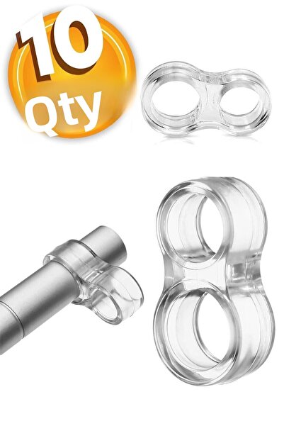 KOZART حامل سدادة باب من السيليكون الشفاف، سدادة مقبض النافذة، مصد الباب (10 ...