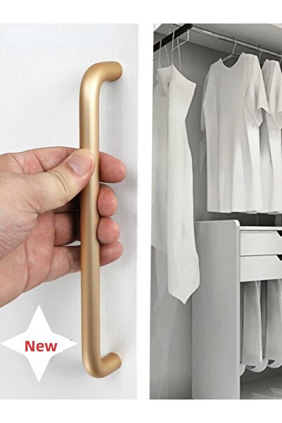 ARON (2 PCS) U HANDLE 128MM (MATTE GOLD) TV UNIT DRAWER CONSOLE DRAWER KITCHEN DOOR HANDLE