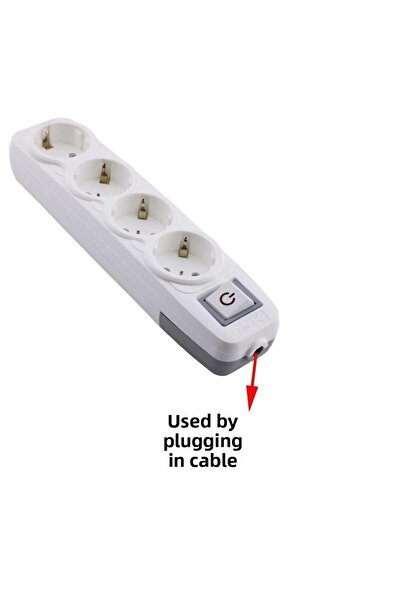 Badem10 4 مجموعة مقبس بتبديل محطة التوصيل المقبس مؤرض مجموعة متعددة المقبس مضاعف رباعي لاسلكي
