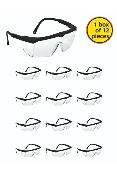 Viole Protective Work Glasses Transparent Viole (1 Box 12 Pcs)
