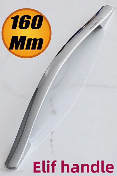 NUBLADO Mâner metalic cromat Elif 160 mm-16 cm Sertar de mobilier Dulap de bu...