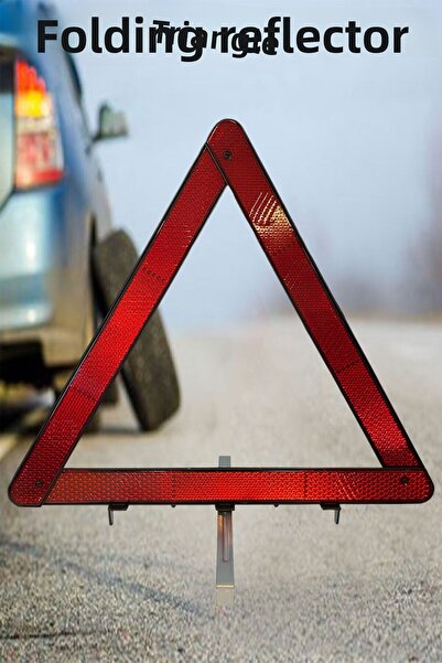 Badem10 عطلة حادث الطريق تحذير عاكس للطي هايلايتر مثلث عاكس استبدال الإطارات noctilucent