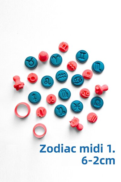 WE3D طقم ختم وقالب من البلاستيسين من السيراميك والطين والبطانات Midi Zodiac 1...