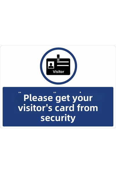 ChicArt Design Studio احصل على بطاقة الزوار الخاصة بك، ملصق تحذيري مطبوع عليه رقائق معدنية بالأشعة فوق البنفسجية مقاس 35 × 25