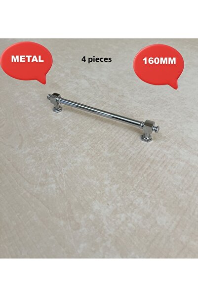 HOMDEP 160mm Castel Model Mobilier Bucătărie Sertar Dulap Dulap Mâner Mâner 4 buc Crom