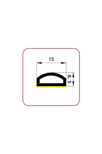 SEÇİL 6 M. Self Adhesive Iron-steel Door Wick-insulation Gasket