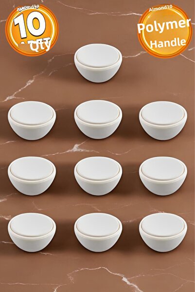 Badem10 Πιάνο Πολυμερές Κουμπί Ματ Έπιπλα Φεγγαρόπετρας Συρτάρι Κουζίνας Ντουλάπα Ντουλάπα Λαβή Λαβή 10 τμχ