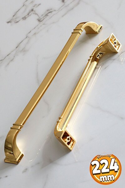 Badem10 Ρωμαϊκή λαβή από χρυσό 224 mm, μεταλλική λαβή επίπλων, συρταριέρα κου...