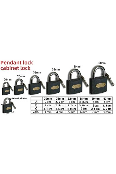 Ebax 20mm Cabinet Lock Padlock - Can Use on Your Suitcase and Bag