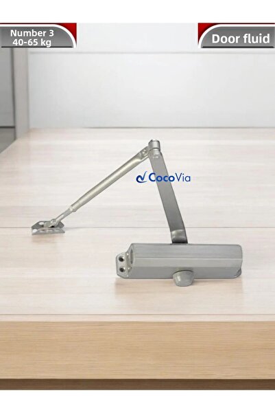 CocoVia Hydraulic de ușă - Arc de ușă inoxidabil (Numărul 3 / 40 - 65 kg - Ar...