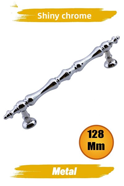 NUBLADO Seray Mâner metalic cromat 128 mm - 12,8 cm Mobilier Sertar Bucătărie Dulap Mânere Dulap Mâner.