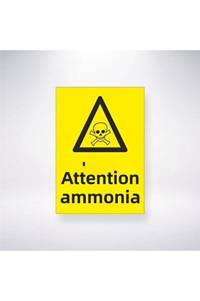 Reysa Tasarım ملصق انتباه الأمونيا 20×28 سم