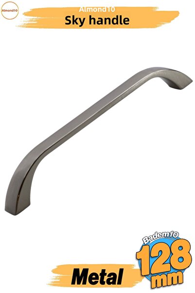 Badem10 Göksu (128 mm - 12,8 cm) Mobilier din metal inox Sertar de bucătărie Dulap Dulap Capac mâner Mâner Mâner