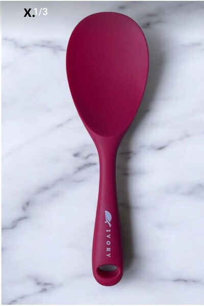IVORY Ivory Non-Barning Non-Stecking Silicone Pilav Spoon