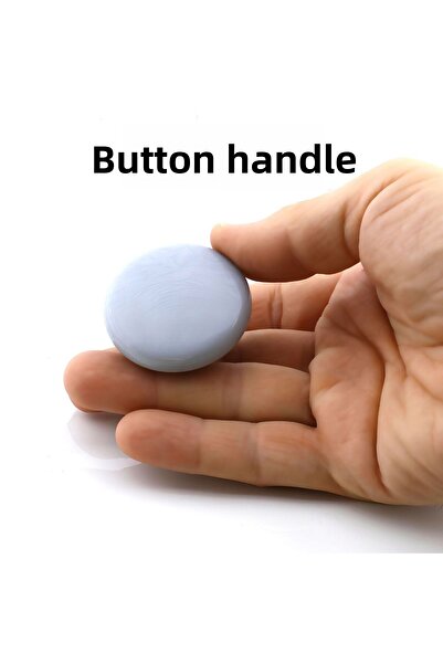 Badem10 Bohemian Grey Mushroom Button Handle 10PCS Συρτάρι Έπιπλα Κουζίνας Ντουλάπα Ντουλάπα Λαβή Πλαστική λαβή