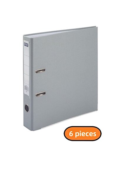 KRAF Office Folder Narrow Gray 6 Pack