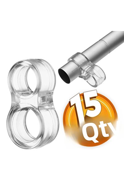 NZB سدادة مقبض نافذة الباب الشفاف من السيليكون (15 قطعة)