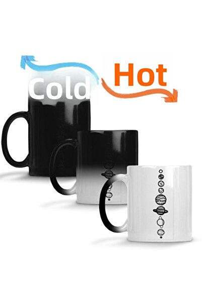 Baskı Dükkanı Planets 01 Magic Mug Cup Porcelain