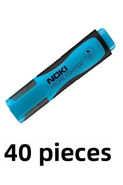 Noki 40 قطعة قلم هايلايتر أزرق 9000