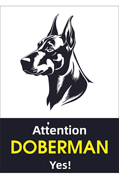 Bull's تحذير: يوجد دوبيرمان (35x50)