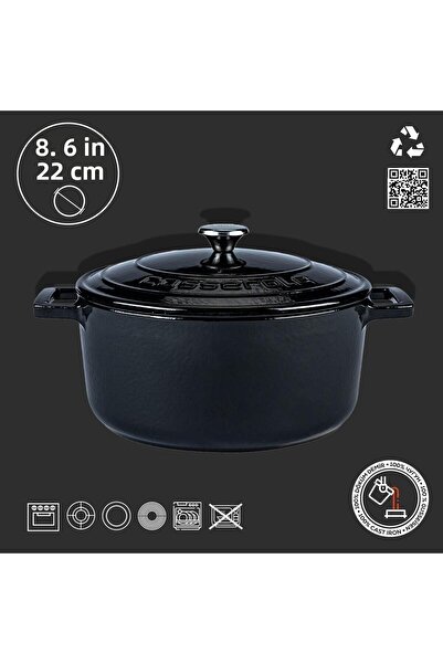 Lava Cast Round PotFolk Diameter(Ø) 22cm