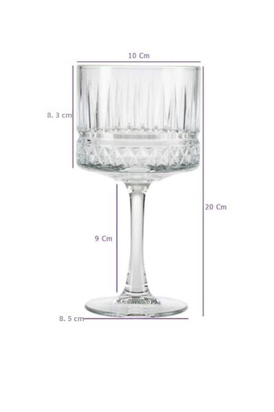 Paşabahçe Elysia Chocolate Glass 6 Pieces Bzm&brdkc