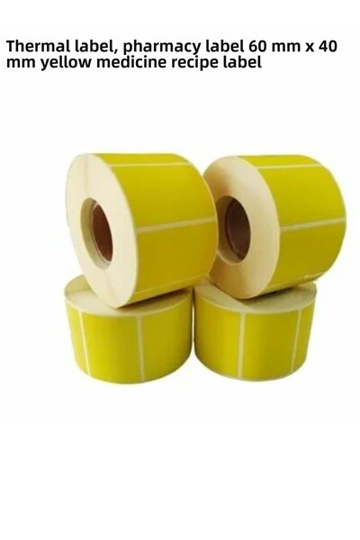 Alp ملصق صيدلية أصفر - 40x60، 1000 ملفوف، 10 لفات