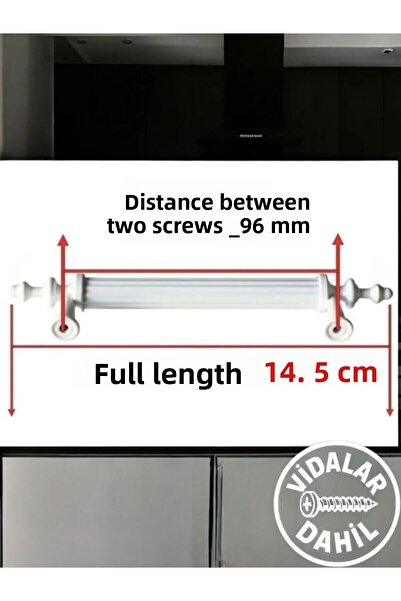 spotkulp 96 mm MÂNER DE MOBILIER MODEL DUCK DIN PLASTIC HARD ALB - MÂNER DE BUCĂTĂRIE, SERTAR, DULAP
