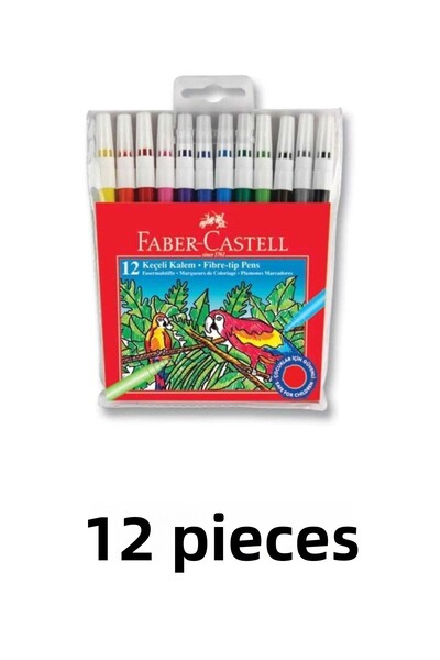 Faber Castell 12 قلم لباد قابل للغسل 12 قطعة