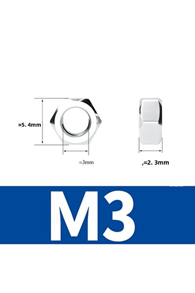 Choice M3-100 قطعة 100 قطعة/الوحدة خيط متري DIN934 M2 M2.5 M3 M3.5 M4 M5 M6 ص...