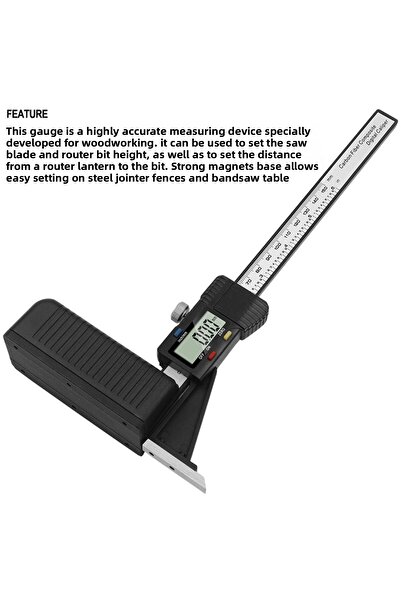 Choice LCD Digital Height Gauge Electronic Digital Height Gauge Vernier Caliper Ruler 0-150mm Wood Table...