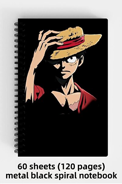 Anime Marketi One Piece Design A5 Spiral Hard Cover Notebook 120 Sheets