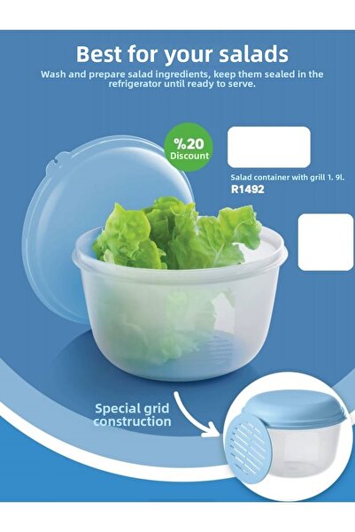 Tupperware Grilled Salad Coat