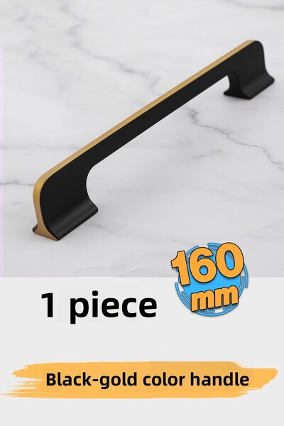 Badem10 أفيون (160 مم - 16 سم) مقبض خزانة أدراج المطبخ من المعدن باللون الأسو...