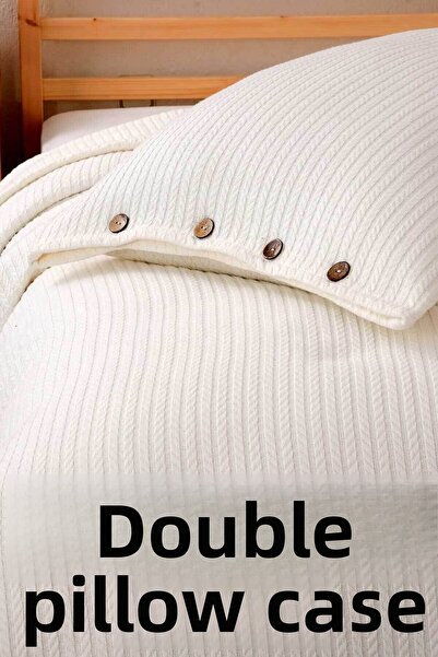 Cottonest Knitted Pattern Pillow Cover 2 Pcs