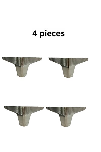 HOMDEP Canapea Fotoliu Unitate TV Consolă Upgrade Model Zenit Picioare Plastic 10 Cm Culoare Crom 4 Buc