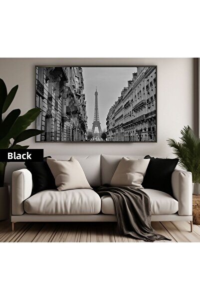 Harikabirev HARİKABİREV | MODEL TURĂ EIFFEL DE CULOARE NEGRU&ALB | TABLO DE S...