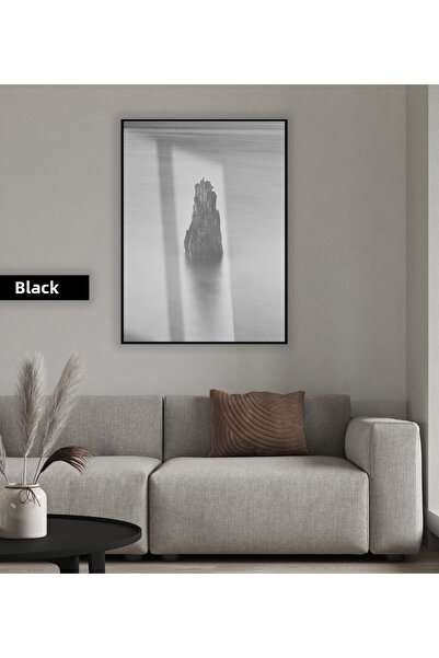 Harikabirev HARİKABİREV | MODEL DE PĂSTĂ FUMURĂ NEGRĂ&ALBĂ 01 | TABLA DE STICLA TEMPLATA CU CADRU, SIMPLE, VERTICALA