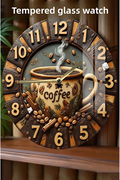 kutuTR 3D Look Tempered Glass Watch to Move Your Home with Elegance and Quality at the Same Time – 33 cm Csdw223