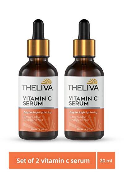 The Liva Vitamin C Serum Brightening Hyaluronic Acid Skin, Anti-Aging and Ant...