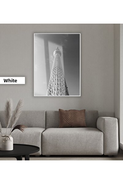 Harika bir ev HARİKABİREV | MODELUL TURNULUI TOKYO ÎN NEGRU și ALB 01 | TABLO...