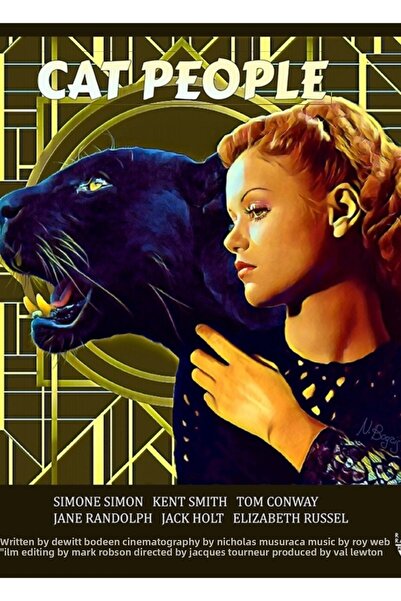 Universal Tablou decorativ din lemn cu Simone și Pantera