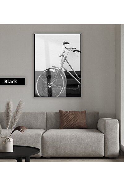 Harikabirev HARİKABİREV | MODEL DE BICICLETA NEGRU&ALB | TABLA DE STICLA TEMP...