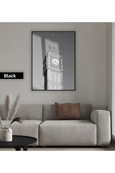 Harikabirev HARİKABİREV | MODEL TOWER CEAS BIG BEN ALB&NEGRU -1 | TABLA DE ST...