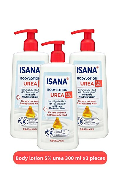 ISANA لوشن للجسم 5% يوريا 300 مل X3 قطع