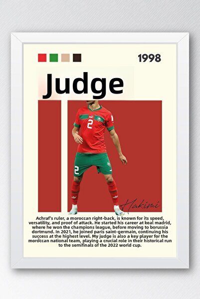 Saturn Pictură înrămată Achraf Hakimi - Pictură decorativă cu poster pentru f...